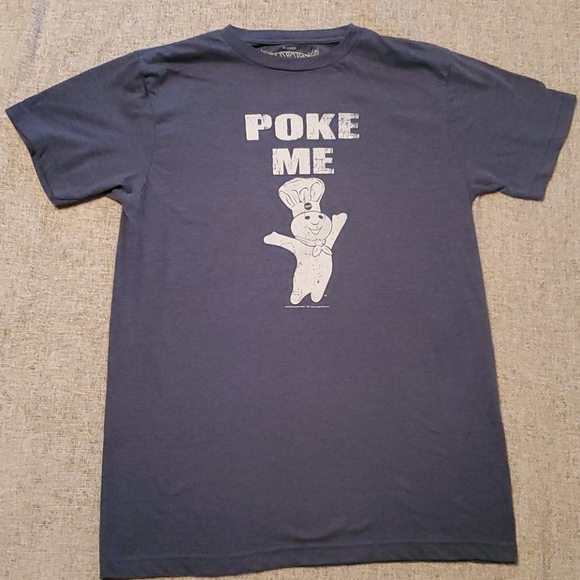 Pillsbury Doughboy Poke Me Men's med t-shirt blue